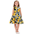 Kate Kasin Kinder Audrey &#39;Vintage Divinity 50&#39;s Kleid Vintage Retro Baumwolle Blumenmuster Mädchen Vintage Kleid KK000250-6